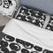 Designart 'Black Circles on White Background' Modern & Contemporary Bedding Set - Duvet Cover & Shams